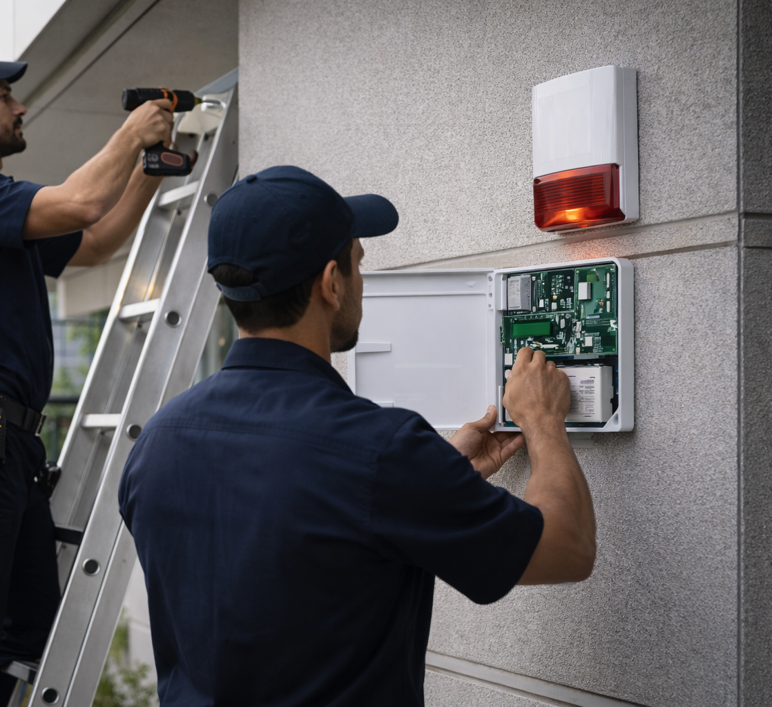 Sistema de alarmes instalado