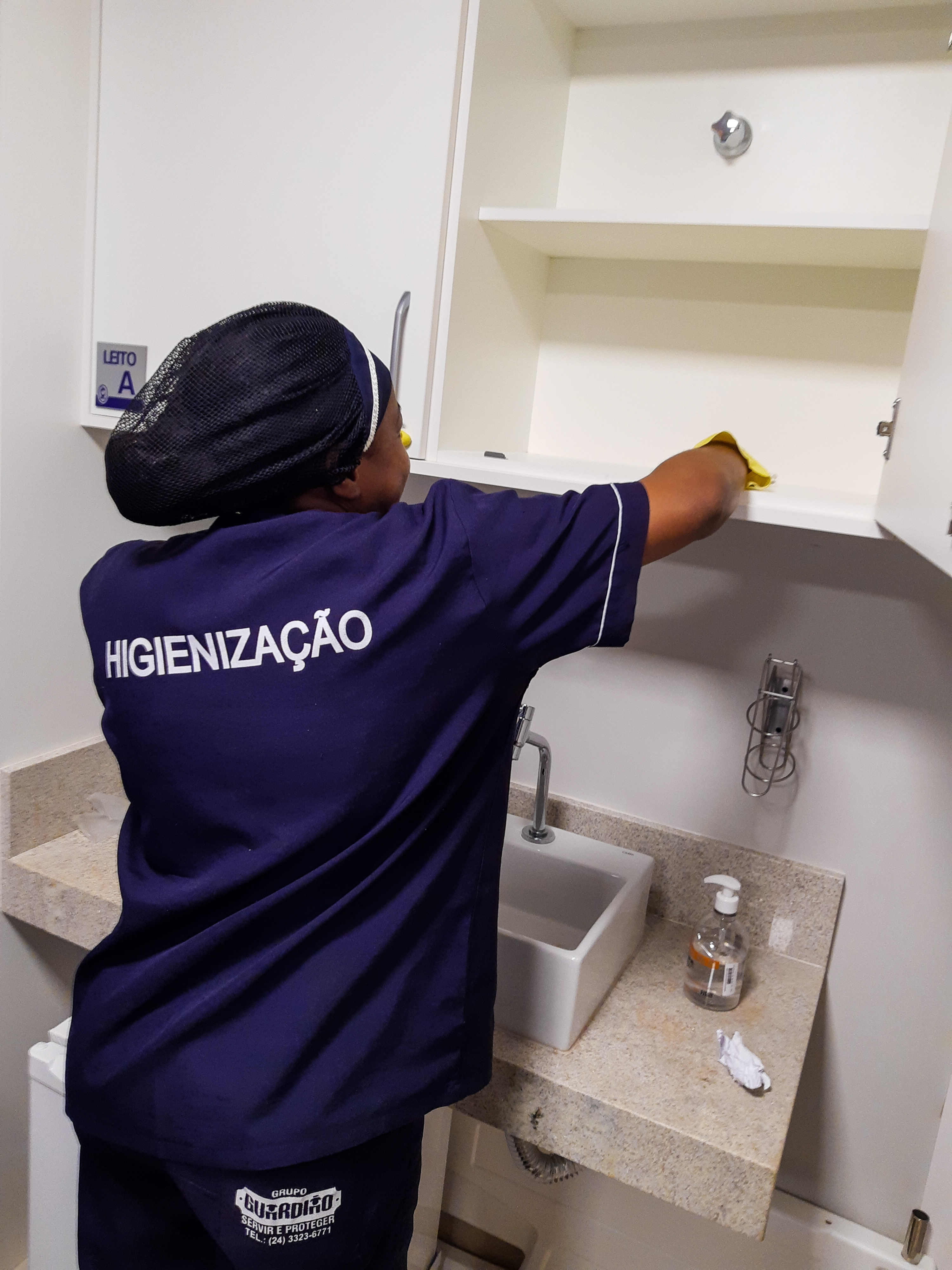 Organização de ambientes com equipe de apoio
